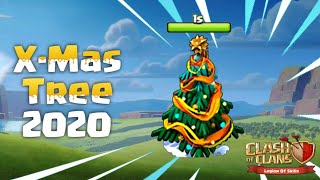 3 days after december update xmas tree 2020 finally spawned in my village clash of clans shorts [upl. by Hauser133]