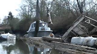 Kayaking the Boat Graveyard Steamboat Slough Everett WA [upl. by Ecnarret]