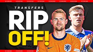 50 Mil For De Ligt Branthwaite Deal Off Man Utd Transfer News [upl. by Laira453]