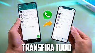 🤯Como Transferir CONVERSAS do WHATSAPP ANDROID para o iPhone  Atualizado 2023 [upl. by Yasdnyl838]