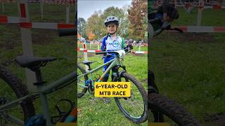 6yearold mtb race De Wintercompetitie Giessenburg cubebikes [upl. by Aleciram]