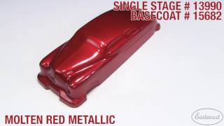 Molten Red Metallic Single Stage amp Basecoat Paint  Eastwood [upl. by Donata]