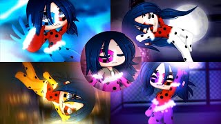 Ladybug Powerups  ALL PARTS  Miraculous Ladybug「 Gacha Club 」 [upl. by Boeschen]