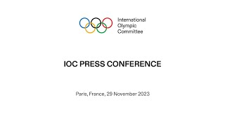 IOC EB Press Conference  day 1 [upl. by Chappie]