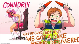 Ironmouse Lose It At CDawgVA Reacting To Her Huge Cake [upl. by Vasos]