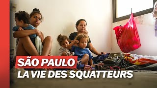 Crise au Brésil  lenfer des familles obligées de squatter des logements [upl. by Richlad]