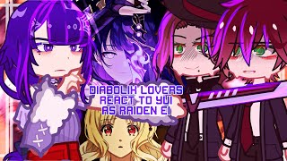 Diabolik lovers react to Yui as Raiden Ei  GENSHIN IMPACT X DIABOLIK LOVERS [upl. by Ailhad]