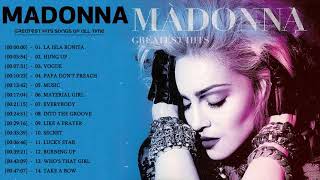 MADONNA  Greatest Hits Full Album 2021  MADONNA  Best Songs Collection 2021 [upl. by Ymarej]