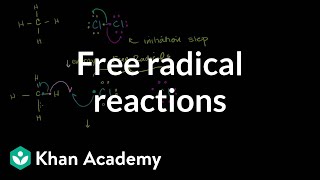 Free radical reactions  Substitution and elimination reactions  Organic chemistry  Khan Academy [upl. by Dweck]