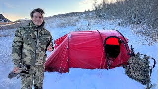 8 days Winter Camping in the Rocky Mountains [upl. by Jana]