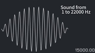 Sound from 1 to 22000 Hz sound hz interestingvideos [upl. by Henryetta]