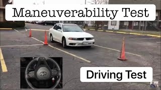 Maneuverability Test Ohio And RI DMV modified driving skills testing  Passed [upl. by Alcot]