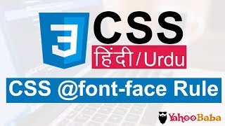 CSS fontface Rule Tutorial in Hindi  Urdu [upl. by Aivuy]