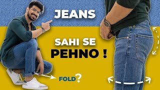 7 JEANS Fittings  Perfect Jeans Fitting for MEN  Denim  Jeans Guide Men  Sahil Gera [upl. by Helbonnah]