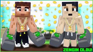 KASLI HASAN VE KASLI ALİ ÇOK ZENGİN OLDU 🤑  Minecraft ZENGİN FAKİR HAYATI [upl. by Arahk]