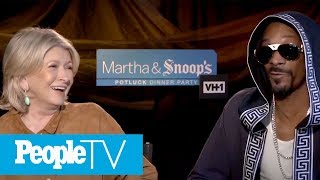 Martha Stewart amp Snoop Dogg Reveal Weirdest Cravings Dinner Party Fails amp Much More  PeopleTV [upl. by Pallaton]