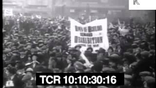 UK Temperance Movement march demanding Prohibition during WWI [upl. by Intruok]