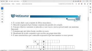 1 É o tecido conjuntivo que envolve uma fibra muscular2 É o tipo de musculo presente na maioria d [upl. by Neerehs]