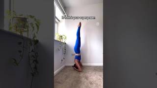 The power of your breath yoga breathing breathwork headstand howto yogabreathing pranayama [upl. by Rosner]