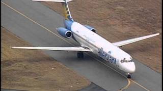 Allegiant Inaugural Flight Lands SBY Airport [upl. by Artina]