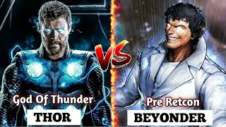 Thor Vs Beyonder Fight Comparison  Explained In Hindi [upl. by Mastrianni]