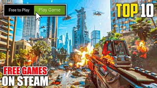 Top 10 FREETOPLAY PC GAMES On Steam 2024 [upl. by Felty643]