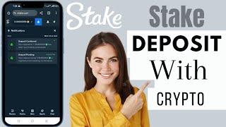 How To Deposit Money In Stake With Crypto  Stake Crypto [upl. by Saqaw867]