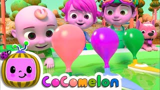 Balloon Boat Race  CoComelon Nursery Rhymes amp Kids Songs [upl. by Jaco]