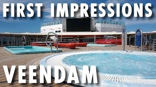 Veendam Experience First Impressions of the Ship  Holland America Line  Cruise Review [upl. by Nivrem973]