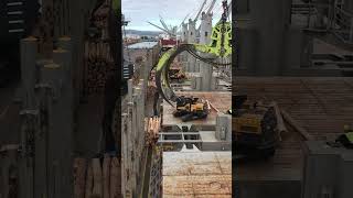 Cargo loading😍plz new ship ocean marine sea jobs crush daily storm viral videoshorts [upl. by Noli692]