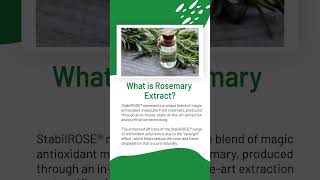 StabilROSE ® Rosemary Extract Manufacturer [upl. by Amathiste]