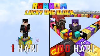 100 Hari Di Minecraft Random Lucky One Block Part 1 [upl. by Lawler]