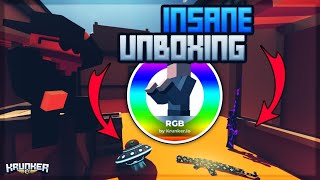 Most INSANE Krunker Unboxing on Youtube UNOBTAINABLE [upl. by Adnoryt]