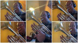 A Trumpeters Lullaby  Leroy Anderson  Baritone Horn Quintet [upl. by Xirdnek281]