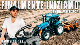 Farm Vlog22  Iniziamo la semina del mais  New Holland T6 175  Dischiera Kraken Moro Aratri [upl. by Ahcilef]