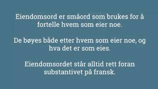 Eiendomsord fransk intro [upl. by Haissem]