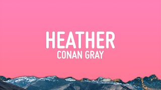 Conan Gray  Heather Lyrics [upl. by Fabrienne950]