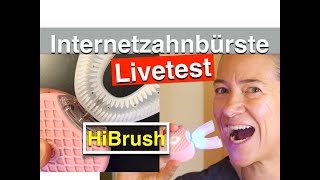 Zahnärztin LivetestZähne putzen mit der vollautomatischen Zahnbürste VWhite Hi Brush [upl. by Ormand941]