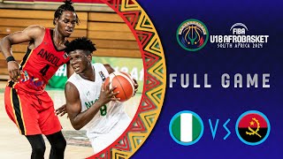 Group Phase  Nigeria v Angola  Full Basketball Game  FIBA U18 AfroBasket 2024 [upl. by Ahpla]