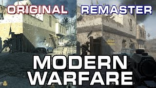 Call Of Duty Modern Warfare Original vs Remastered Comparison [upl. by Anaerol]