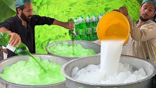 Pakola Doodh Soda  Street Drink PAKOLA MILK SHAKE  Huge Ice PAKOLA JUICE Making  Street Food [upl. by Emmye697]