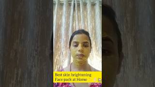 Best Skin Brightening Face Pack At Home ✨👌🏻glowingskin skincaretips clearskin sugandhabeauty [upl. by Aicemat150]