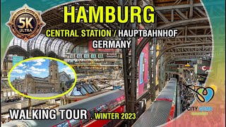 🌟Hamburg Hauptbahnhof🌟 or Hamburg Central StationWalking Tour  Christmas 2024  5K HDR Ultra  NEW [upl. by Cletus]