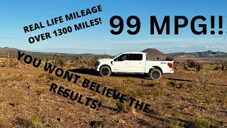 2022 FORD F150 POWERBOOST real life mpg test [upl. by Nylirrej]