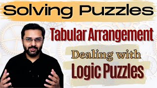 Logical Reasoning  1 How to deal with logic puzzles tabular arrangement [upl. by Conall]