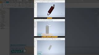 Spring autodeskinventor inventor tutorialsolidworkspemula tutorial autocad 3d solidworks [upl. by Aed]