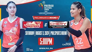 PLDT HOME FIBER vs CHERY TIGGO  Full Match  Preliminaries  2024 PVL Reinforced Conference [upl. by Ledda]