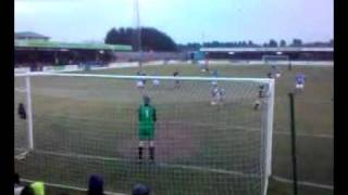 Warren Byerley Penalty  Weymouth VS Halesowen Town  29th January 2011 [upl. by Marcellus]