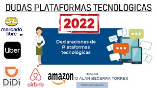 PLATAFORMAS TECNOLOGICAS 2022 DUDAS [upl. by Zitvaa]