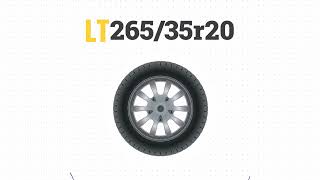 Tire Size 26535r20 in inches [upl. by Seraphim454]